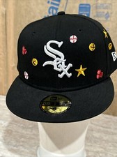 New Era 59Fifty Chicago White Sox Holly Christmas Holiday Fitted Hat Size 8
