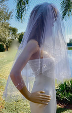 Bridal Long Veil Wedding Fingertip Veil