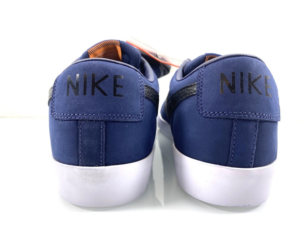 NIKE SB ZOOM BLAZER LOW GT ISO MIDNIGHT NAVY BLACK ORANGE