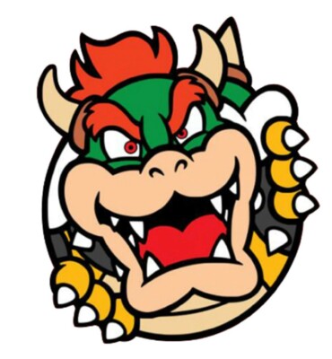 Super Mario Bowser Character Face 1