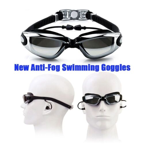 Ear Plugs Waterproof Swim Goggles Swim Cap Swimming Glasses Swimming Hat Cover - Picture 1 of 12