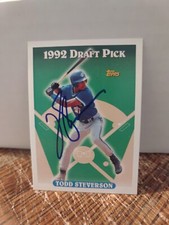 Todd Steverson Autographed 1993 Topps Signed Baseball Card 269 Toronto Blue Jays