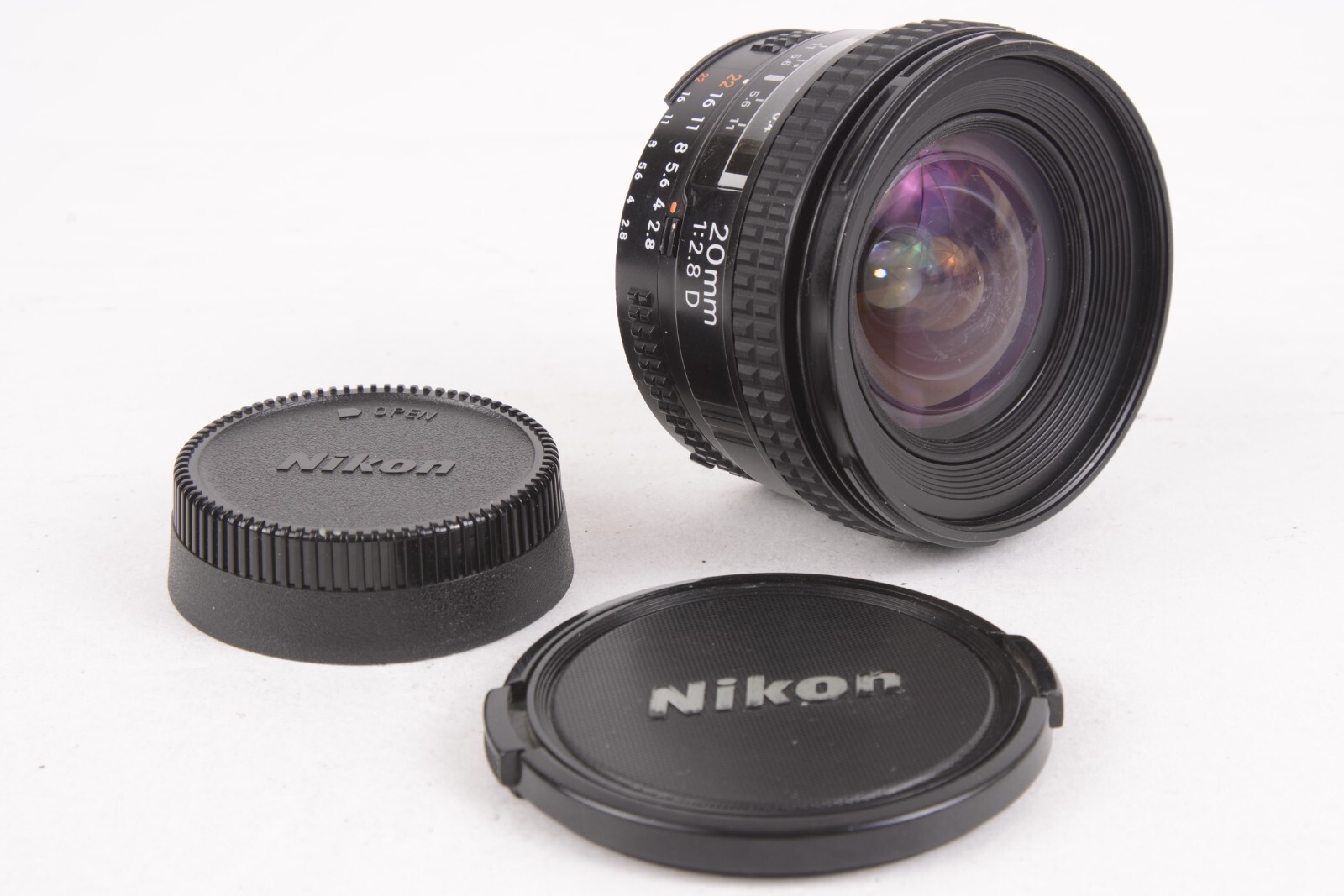 Nikon AF 20mm f/2.8 D Wide Angle Prime Camera Lens READ #T-78073