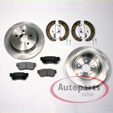 Bremsscheiben Ø 284 mm Beläge Handbremse Zubehör Satz hinten für Hyundai ix35