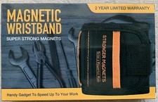 Magnetic Wristband with Super Strong Magnets for Holding Screws, Nails, Drill Bi