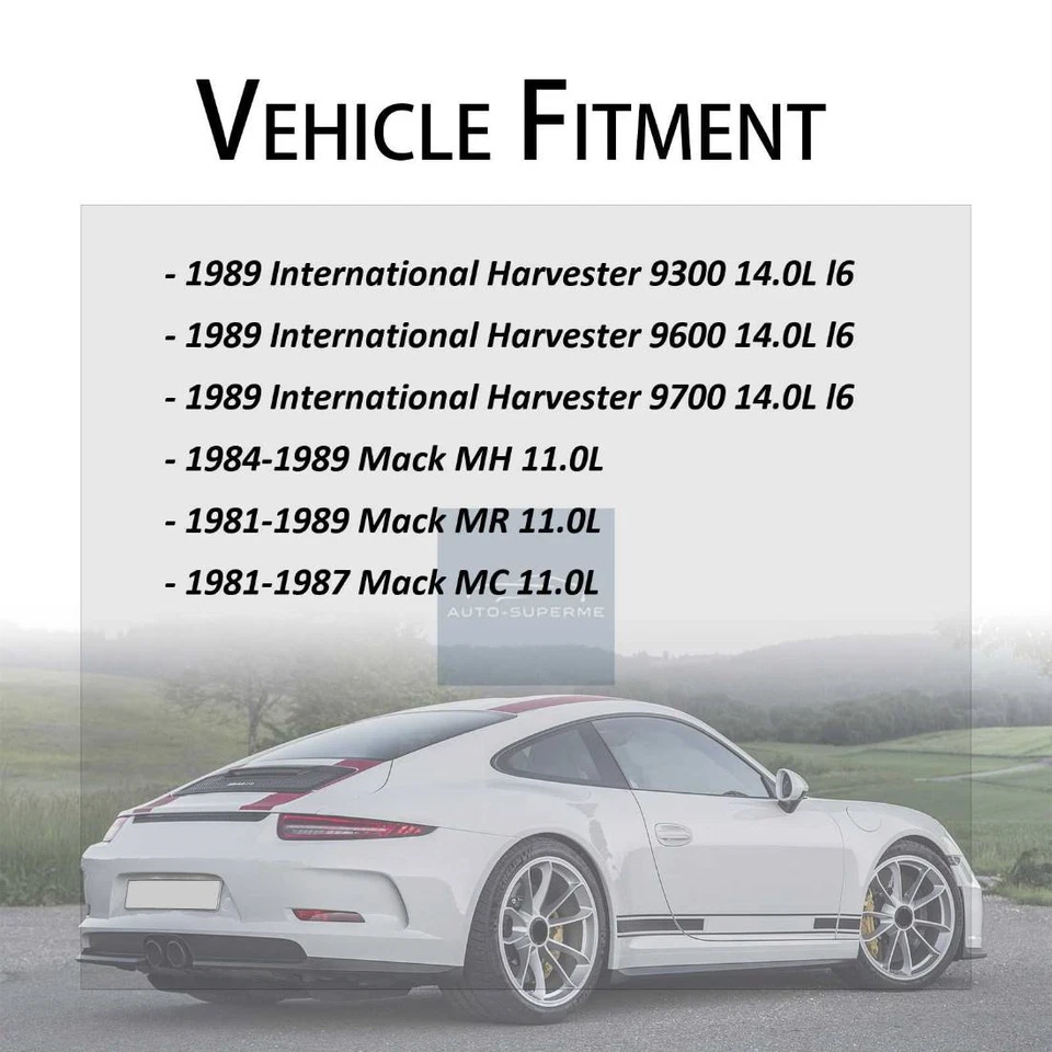 2x Manguera de refrigerante de radiador motor a tubo para Mack MC 1981-1987 Foto 2 de 4