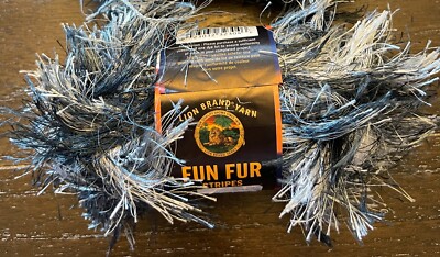 FUN FUR STRIPES Yarn Color: Night Sky 40g 1 Ball