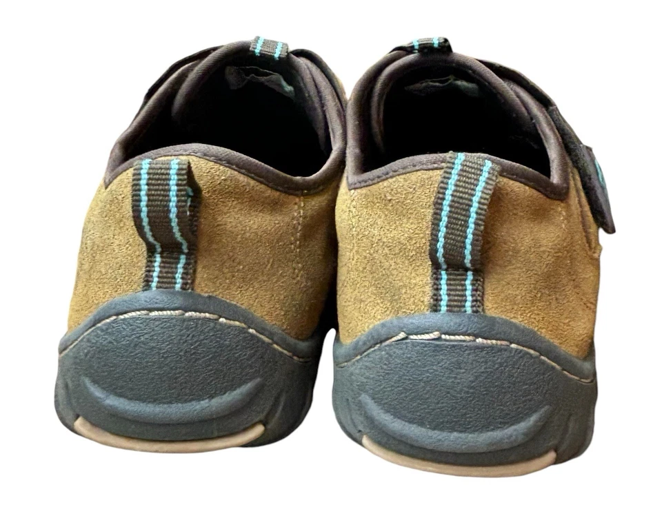 Women's 7.5 M Sugar Rocky Leather Brown Tan Shoes Hiking Sneakers Elastic Strap - Image 4 of 4