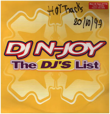 DJ N-Joy The DJS List Vinyl Single 12inch NEAR MINT Hot Tracks