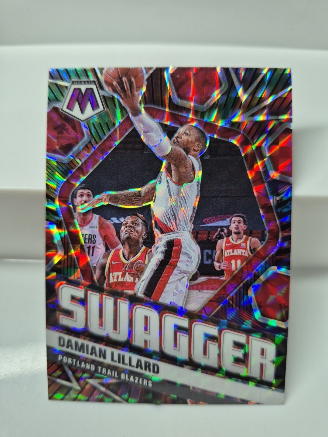 Damian Lillard 2020-21 Panini Mosaic- #13 Swagger Prizm