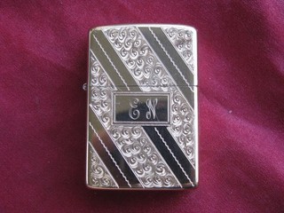 Zippo Lighter 1976 Fancy Gold Plated