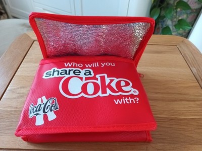 Coca Cola Coke Werbung Thermo Faltbare Kühltasche. Brotzeittasche fasst 6 Dosen.