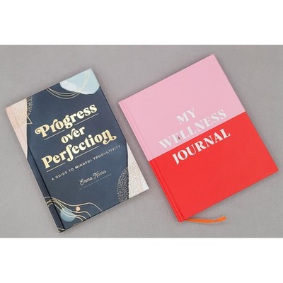 Progress Over Perfection Emma Norris Book & My Wellness Journal Set Hardcover