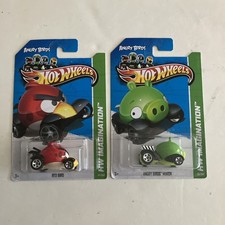 Hot Wheels 2012 Angry Birds Game Red Bird  Minion Pig Carded