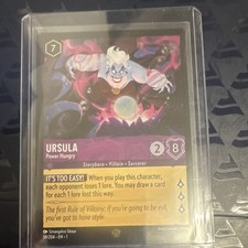 Disney Lorcana Ursula - Power Hungry 59/204 The First Chapter SR Cold Foil EN
