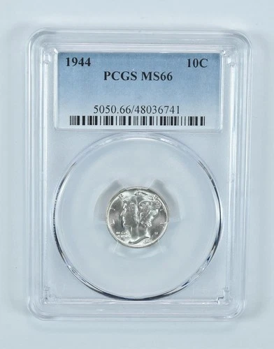 1944 Mercury Dime MS66 PCGS Blue Label
