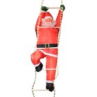 Weihnachtsmann 120/200 cm auf Leiter mit LED beleuchtet für außen/innen