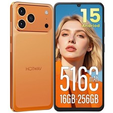 HOTWAV A17 Pro Max Smartphone 16GB+256GB 5160mAh Ohne Vertrag Handy 6,75 Zoll