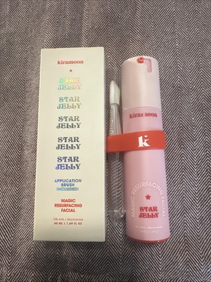 Kiramoon STAR JELLY Magic Resurfacing Facial Mask w Brush 1.69oz NEW BOXED