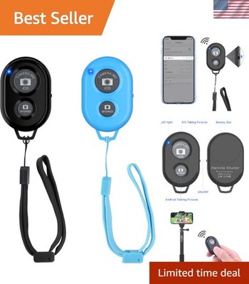 Compact Bluetooth Camera Shutter Remote for iPhone/Android   Ideal for Selfies