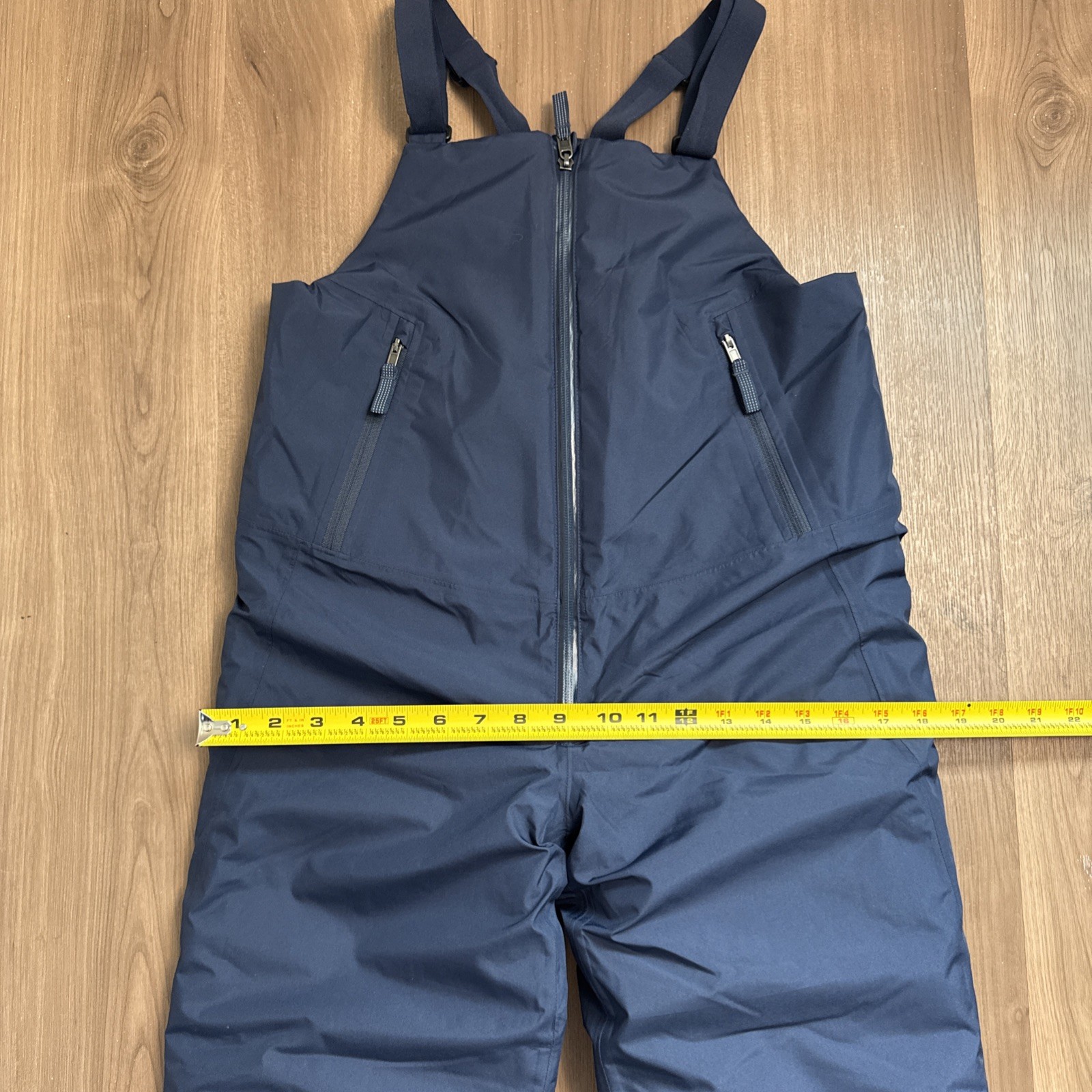 Patagonia Powder Town Bibs Kids Size L/12 Passage Blue Snowpants Ski Snowboard thumbnail 4