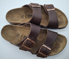 Birkenstock Arizona Brown Leather Sandals - UK 7, EUR 40 Narrow