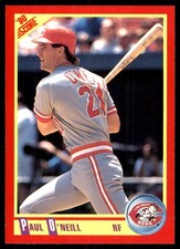 Paul O’Neill 1990 Score #295 Cincinnati Reds MLB READ FREE SHIP