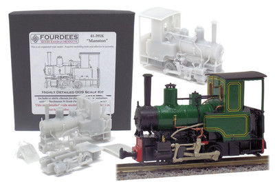 Fourdees Andrew Barclay Tank Locomotive 009 / OO9 Kit for Bachmann