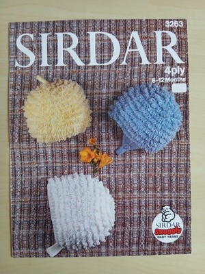 Sirdar Mütze, Helm und Mütze Strickmuster Nummer 3263