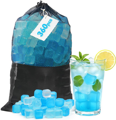 360 Pack Reusable Ice Cubes for Drinks, Bpa-Free Ice Packs for Lunch Boxes, Cool