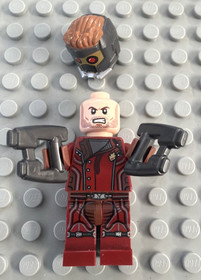 LEGO Marvel Star-Lord Minifigure sh0123 Guardians Galaxy 76021 Mask Blasters