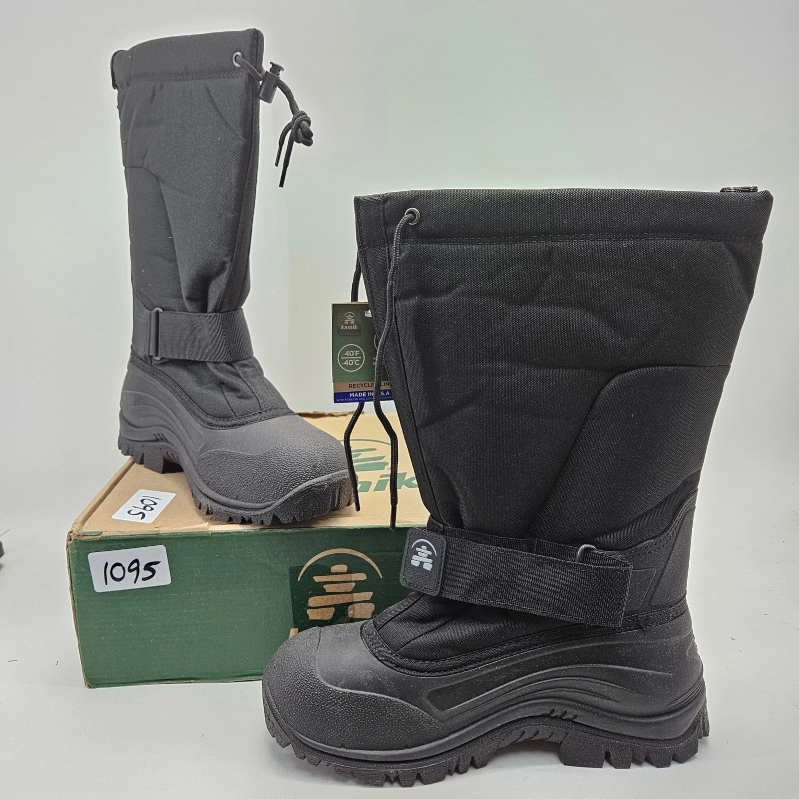Kamik Greenbay 4 Mens Winter Boot Black Waterproof Snow Boots Size 9 Made in USA
Opens in a new wind