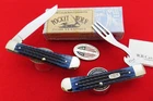 Case XX Hobo Knife 1999 Blue Pocket Worn SUPER RARE MIB Original Box & Papers NR