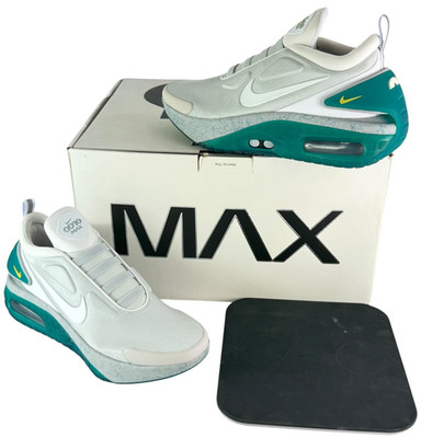 NIKE Adapt Auto Max Charger Jetstream Light Gray Emerald Men Sneaker 14 US