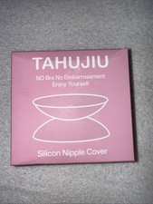 Nipple Cover Sticky Adhesive Silicone Nipple Pasties Reusable Size A-C Nude