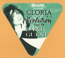 Gloria Estefan 1997 Evolution Concert Tour BAND GUEST Backstage Pass - Sears