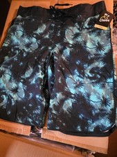 ART CLASS SWIM TRUNKS LITTLE BOYS SIZE 16 BLUE UPF 50 BOARD SHORTS PALM TREES