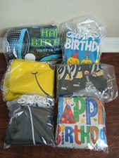 Huge Lot 100 Happy Birthday Foil Mylar Balloons New Gamer Emoji Smiley Party