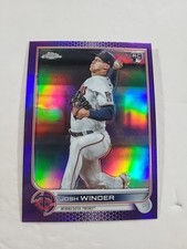 2022 Topps Chrome Update Josh Winder RC #USC137 Purple Refractor.......