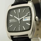 Vintage 1972 *NEAR MINT* SEIKO Lord Matic 5606-5040 Auto Day/Date Black 33mm Men