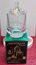 Nachtmann "Europa" Konfitüre Zuckerdose Marmeladenglas Kristall Vintage 