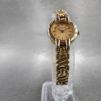 Wittnauer Watch Women 20mm Gold Dial Gold Tone Round LU8013  display picture 1