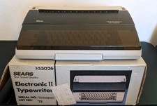 Sears Sr1000 The Electronic II Typewriter SR1000  VTG With Box Tested thumbnail
