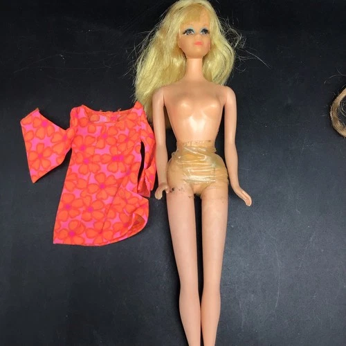 Vintage PJ Doll Twist 'n Turn #1118 Blonde 1970-1971 / Mattel With Outfit Mute