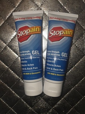 Stopain Extra Strength Pain Relief Gel 3 Fl Oz Sealed Lot Of 2