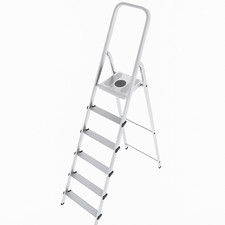 SCALA IN ACCIAIO E ALLUMINIO MOD. MISTA – 5 GRADINI