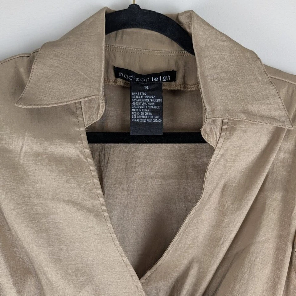 Vestido para mujer Madison Leigh con cuello sin mangas formal ocasión talla 14 Foto 3 de 4