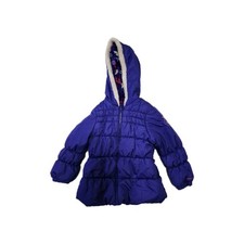 London Fog Floral Purple Puff Jacket for Little Girl Size M 5 - 6