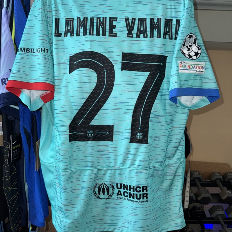Lamine Yamal 27 Barcelona 23/24 Champions League Stadium Version Brand New XL
