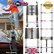 Telescopic Ladder Stainless Steel 150kg Load Extendable Portable Multi-Purpose